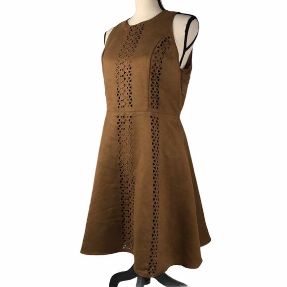 Vegan Suede Cowgirl Dress  By Mossimo size Medium - Picture 1 of 7